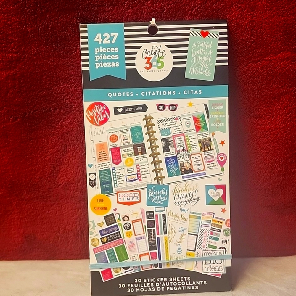 The Happy Planner Create 365 Happy Planner Stickers Value Pack.